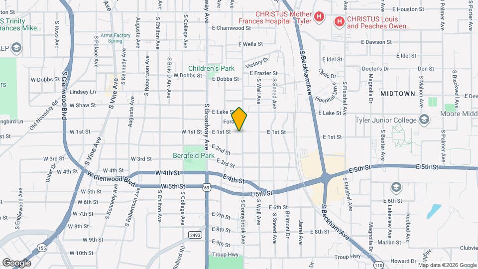 315 E 1st St, Unit 1 Garden Map and Location Details