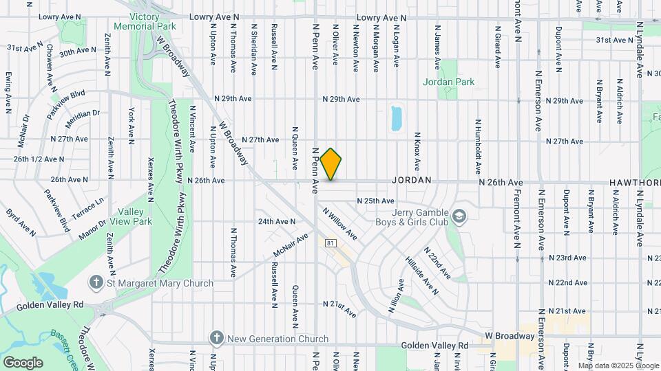 2105 N 26th Ave Map and Location Details