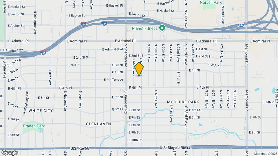 428 S 67th E Ave Map and Location Details