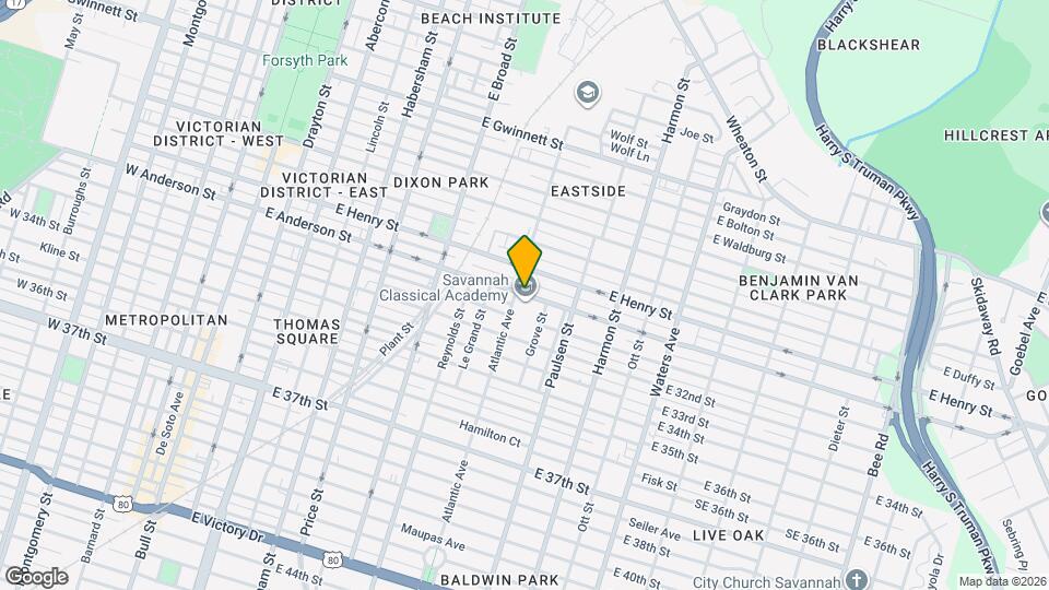 520 E Anderson St Map and Location Details