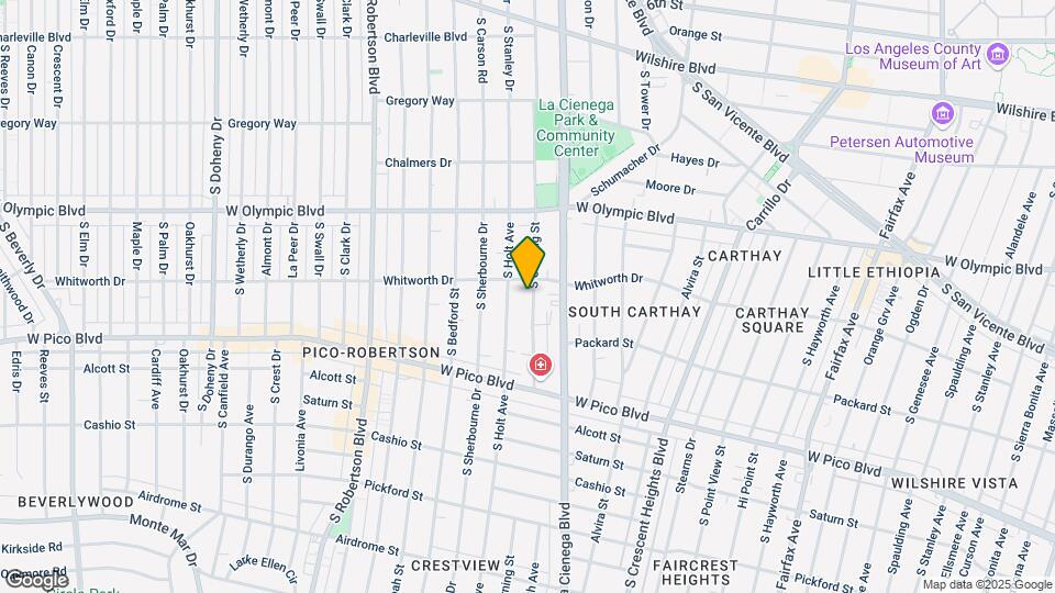 1119 S Corning St Map and Location Details