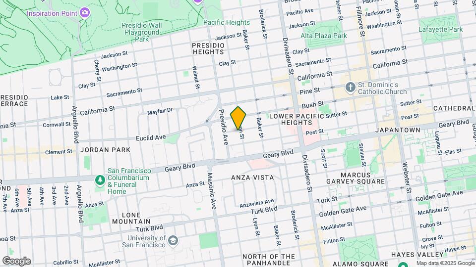 2715 Sutter St Map and Location Details