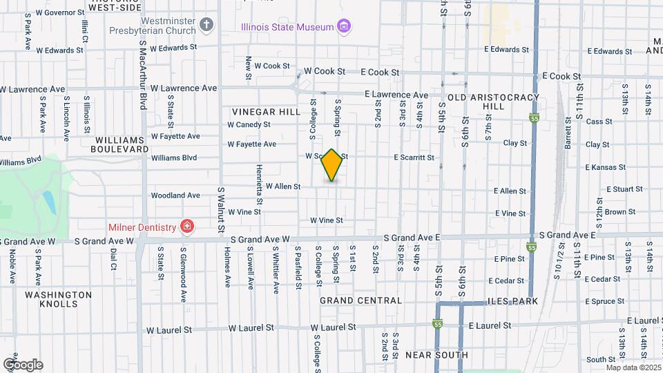 205 W Allen St Map and Location Details