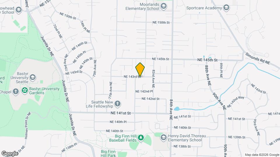 8015 NE 143rd St Map and Location Details