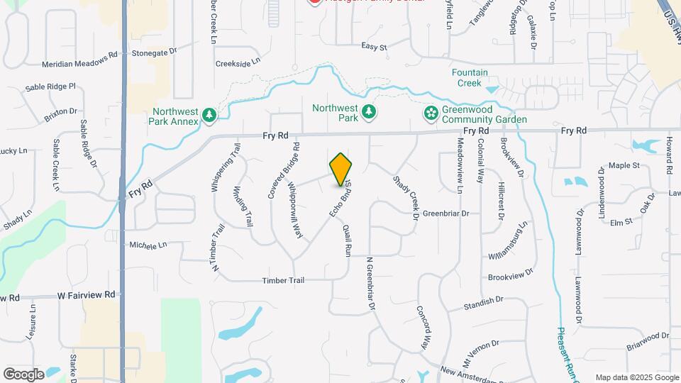 642 Echo Bend Blvd Mapa y Detalles de la Ubicación