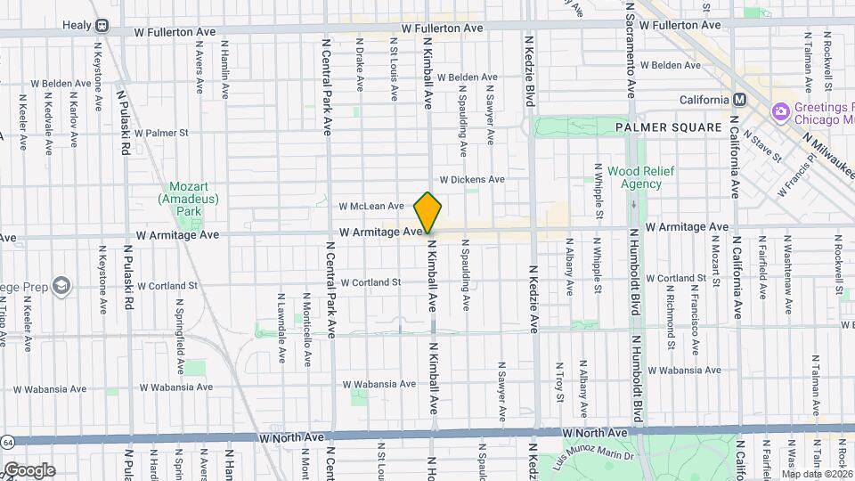 3401 W Armitage Ave Map and Location Details