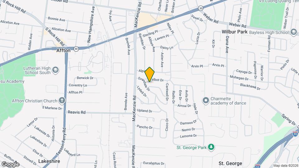 9427 Atwood Dr Map and Location Details
