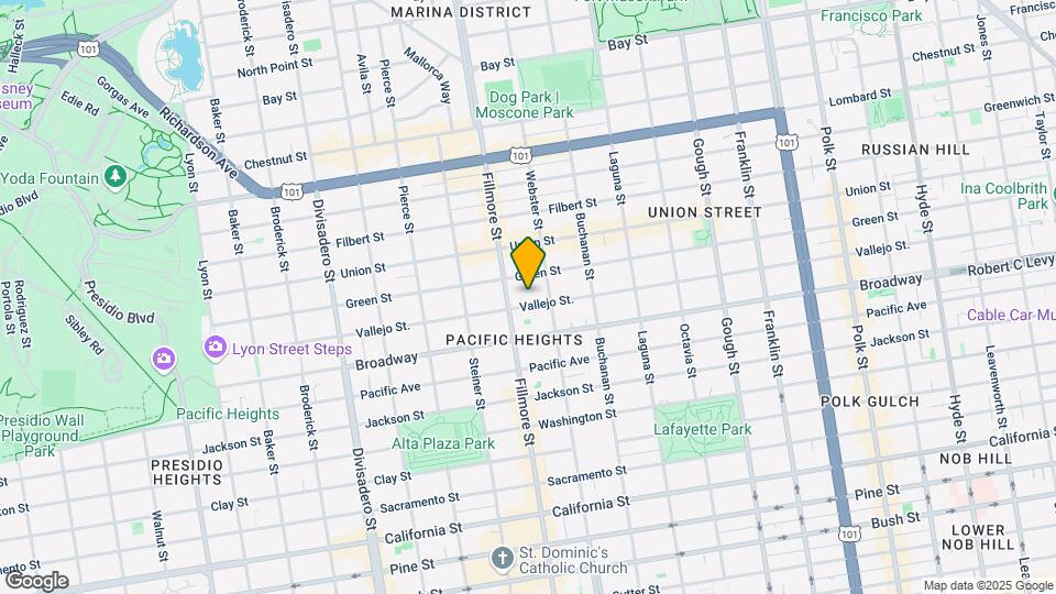 2250 Vallejo St Map and Location Details