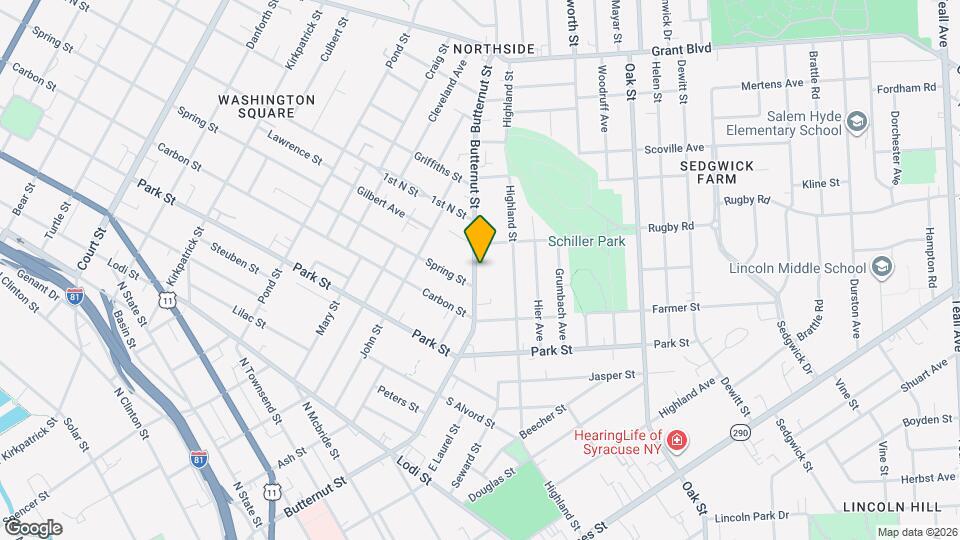 1108 Butternut St Map and Location Details