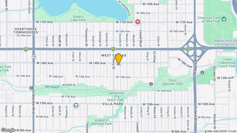 1381 Osceola St Map and Location Details