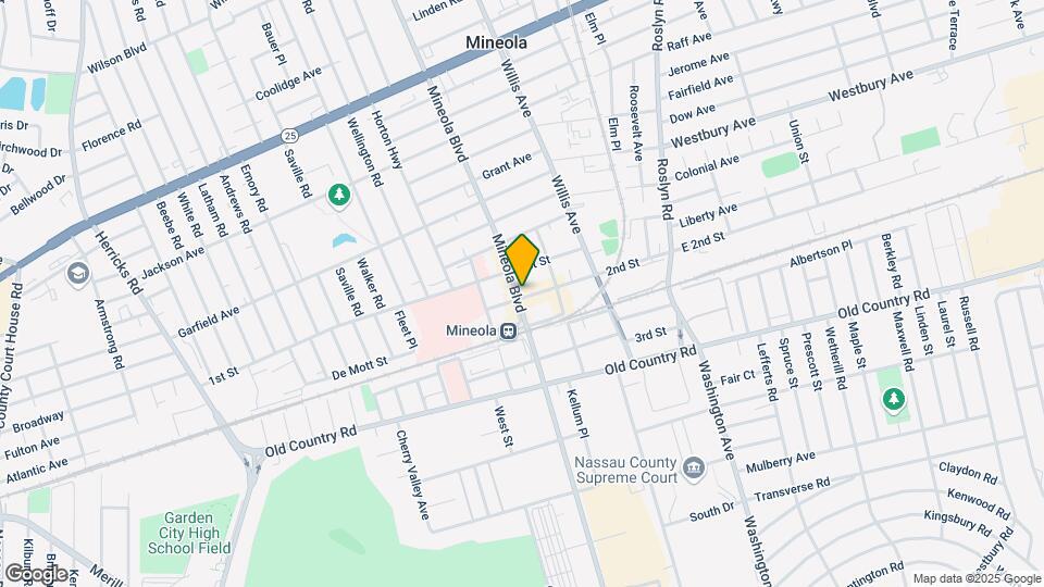 98-106 Mineola Blvd Map and Location Details