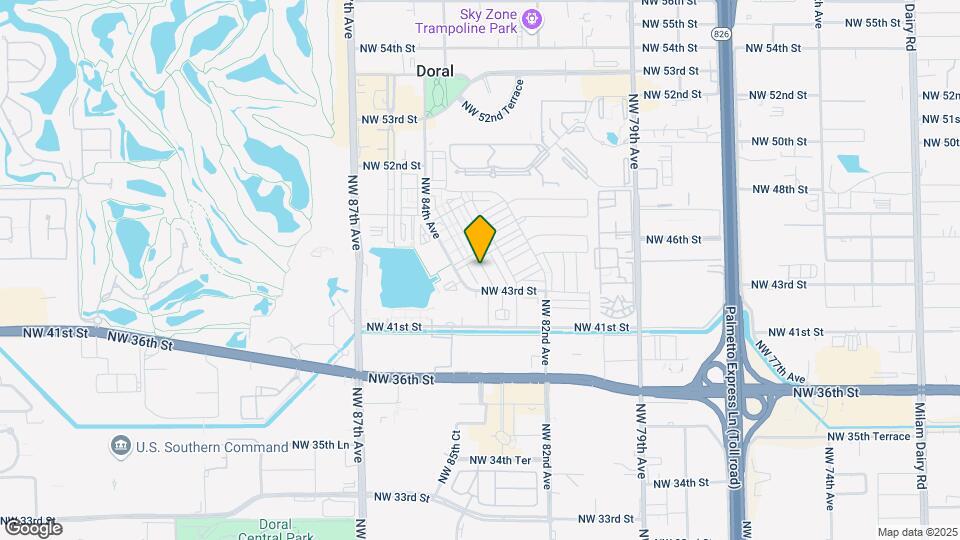 4609 NW 83rd Path Map and Location Details