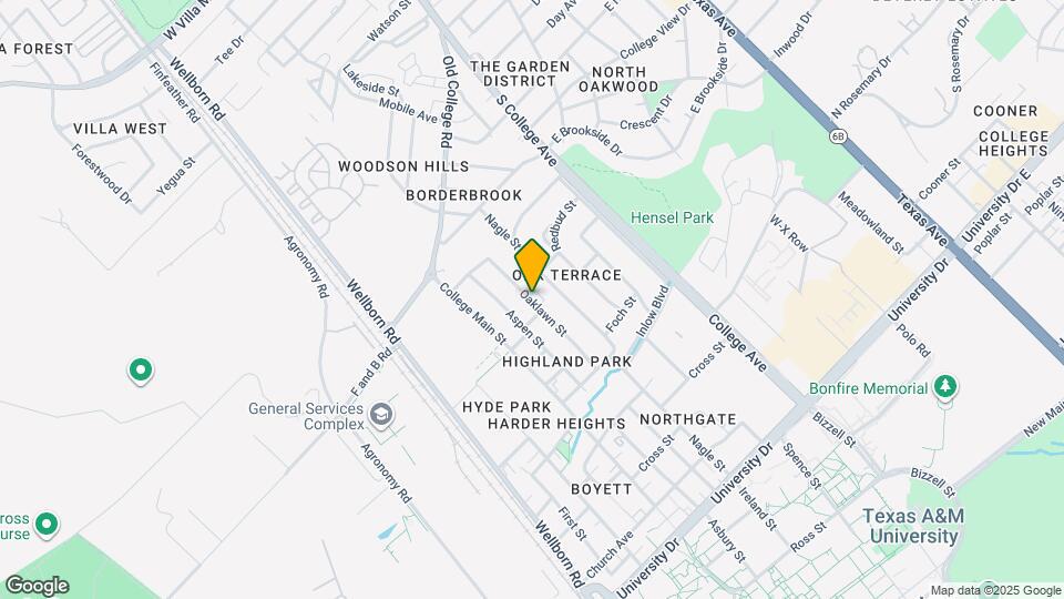 4009 Oaklawn St Map and Location Details