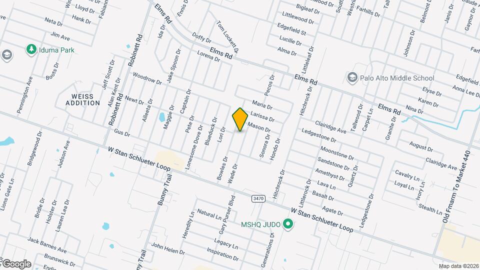 4309 Wade Dr Map and Location Details