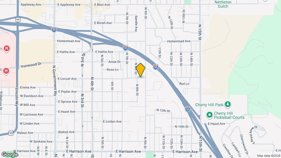 830 E Locust Ave Map and Location Details