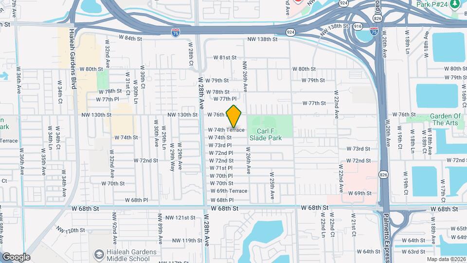 2658 W 74th Terrace Map and Location Details