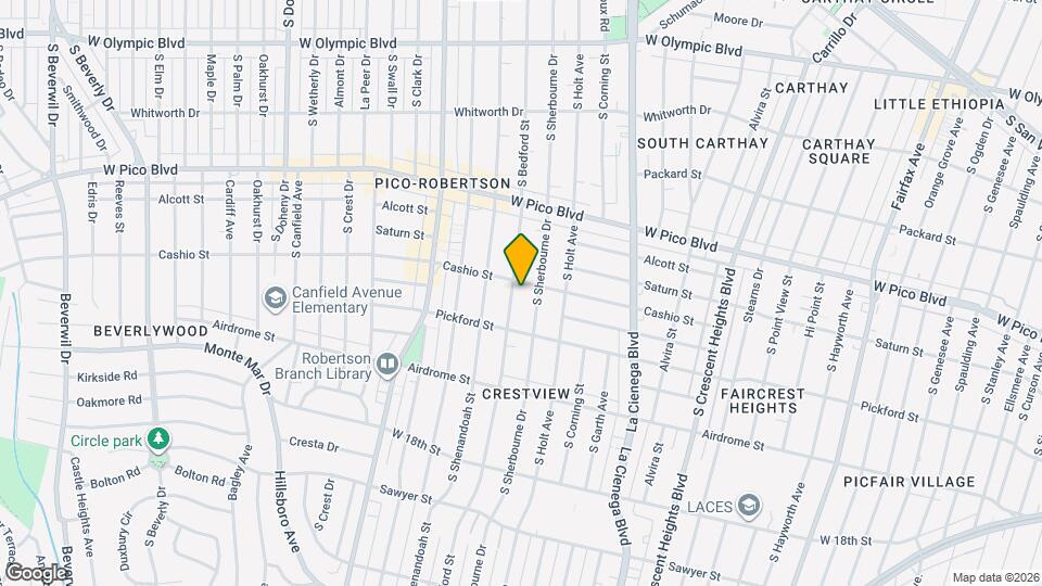 1506 S Bedford St, Unit 102 Map and Location Details