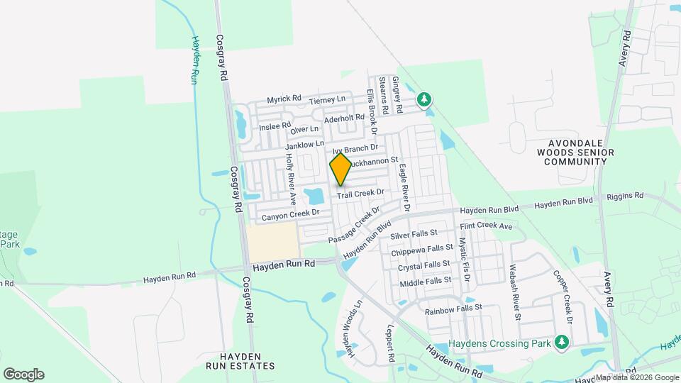 5525 Goose Falls Dr Map and Location Details