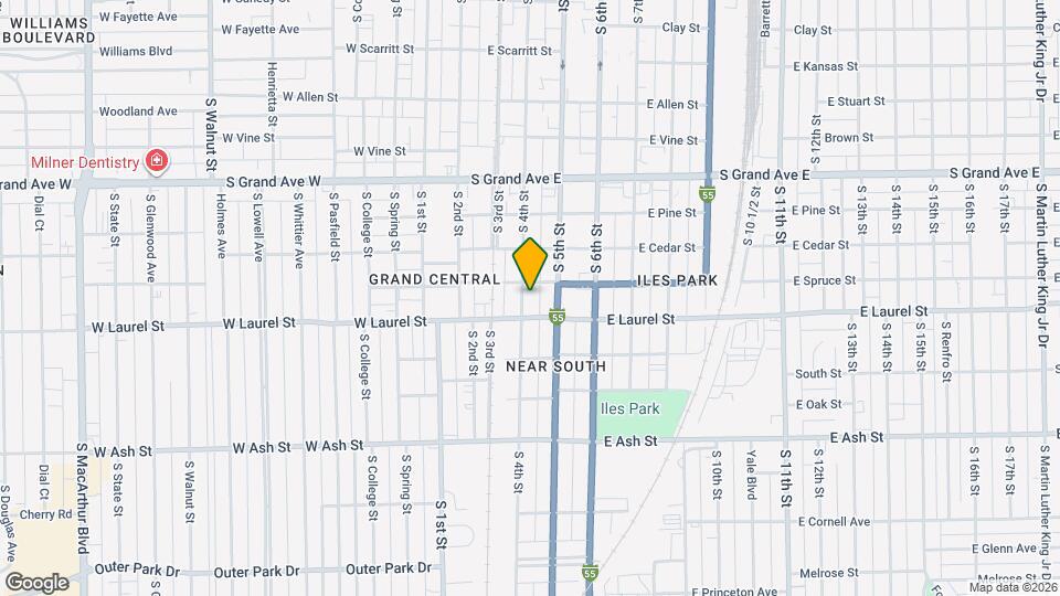 1614 S 4th St Map and Location Details