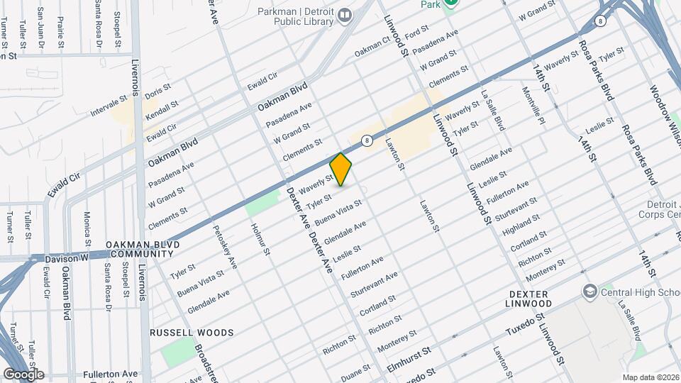3338 Tyler St Map and Location Details