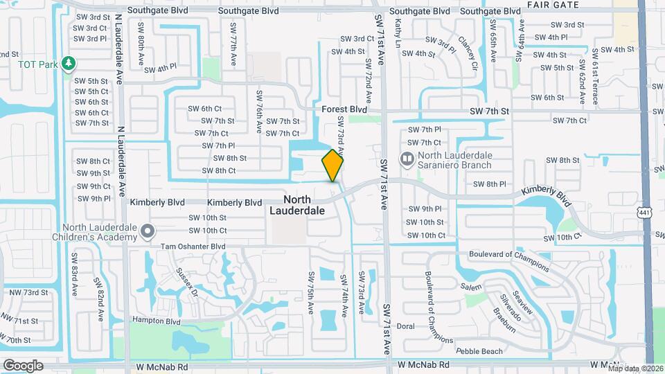 840 SW 74th Ave Map and Location Details