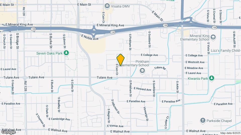 1025 S Tracy St Map and Location Details