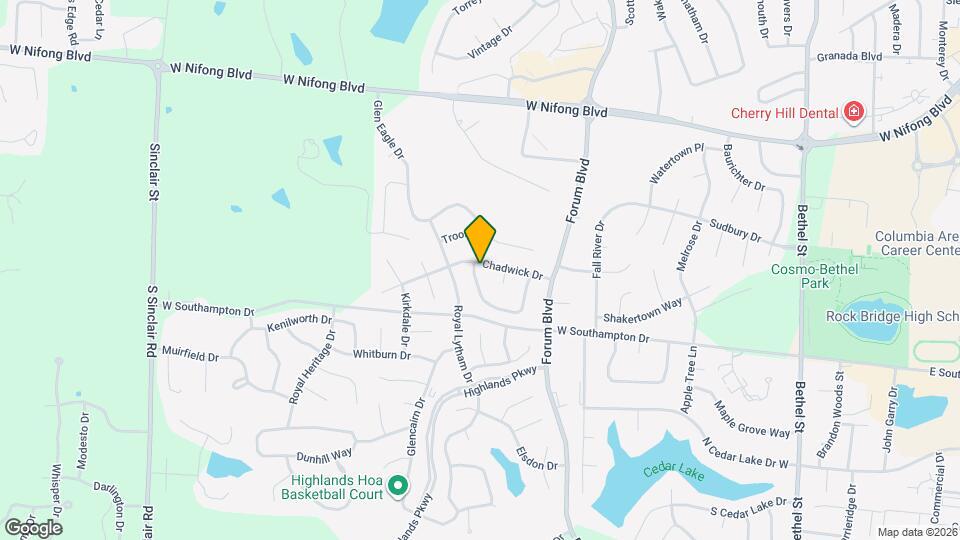 4500 W Bridgewood Dr Map and Location Details