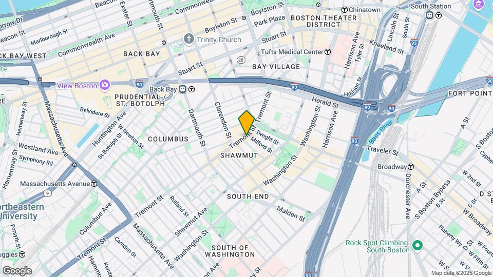 538 Tremont St, Unit 3 Mapa y Detalles de la Ubicación