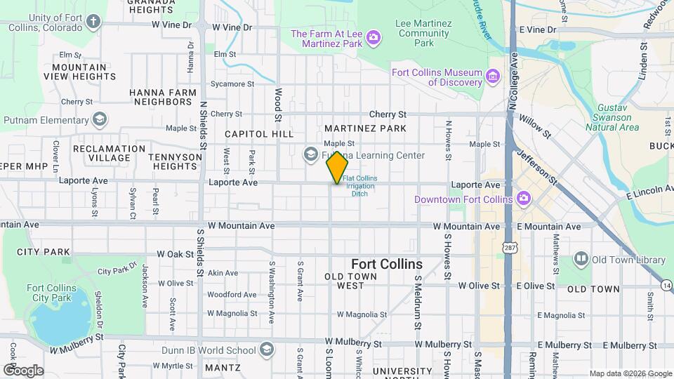 627 Laporte Ave Map and Location Details