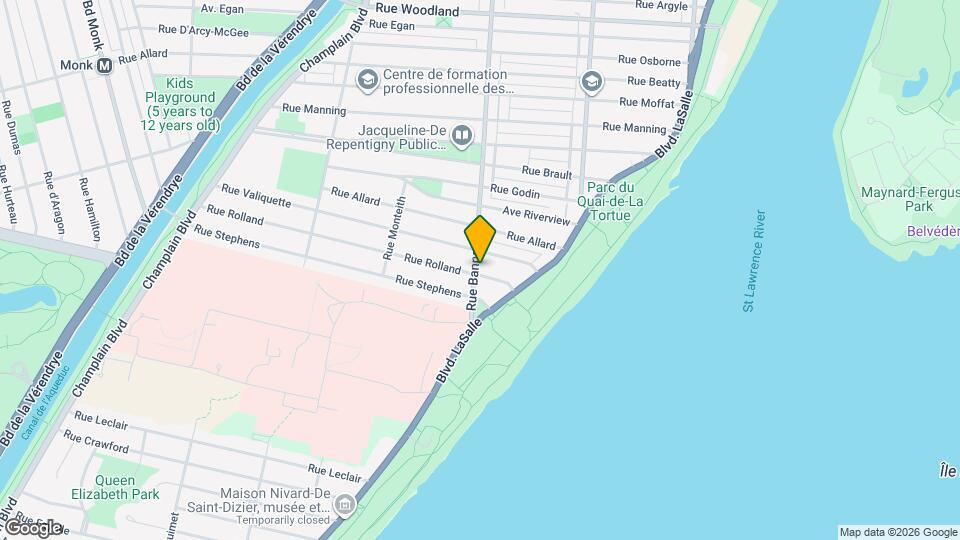 6376-6382 Bannantyne Rue Map and Location Details