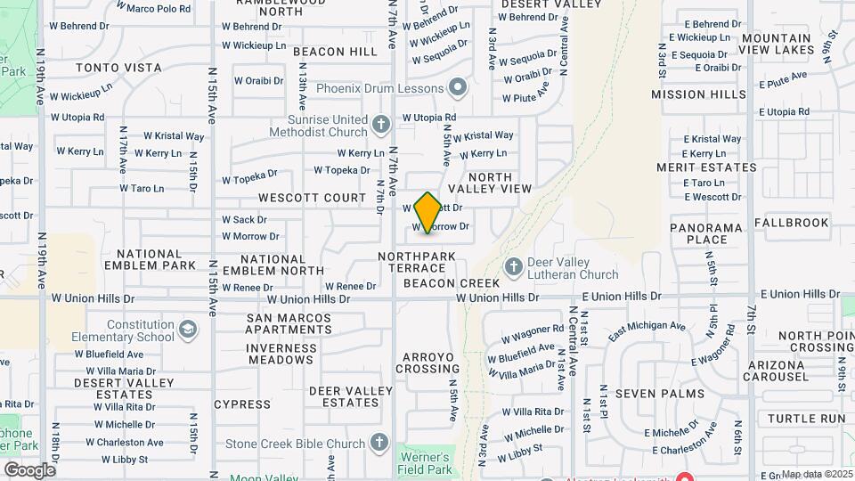 518 W Rosemonte Dr Map and Location Details
