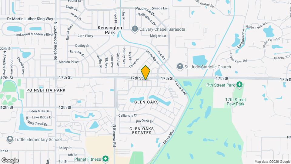 3939 Glen Oaks Manor Dr Map and Location Details