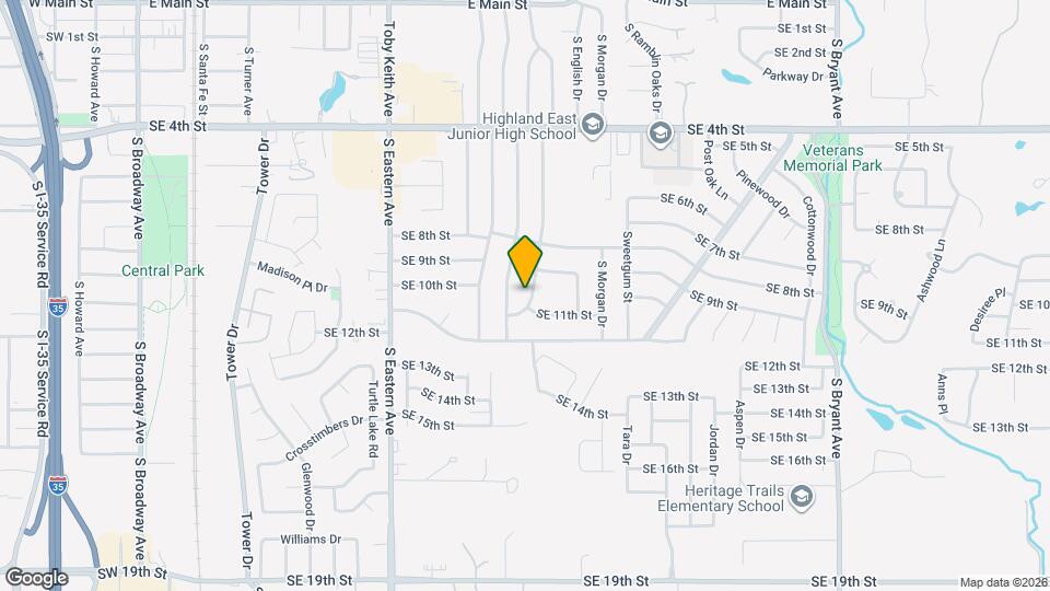 1101 S Bouziden Dr Mapa y Detalles de la Ubicación