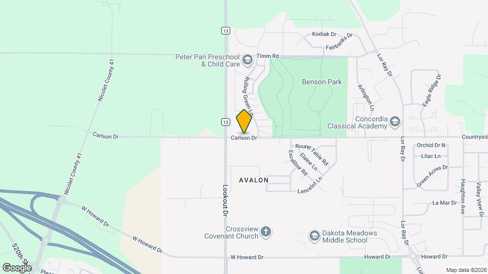 2090 Carlson Dr Mapa y Detalles de la Ubicación