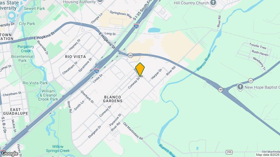 1306 Conway Dr Mapa y Detalles de la Ubicación