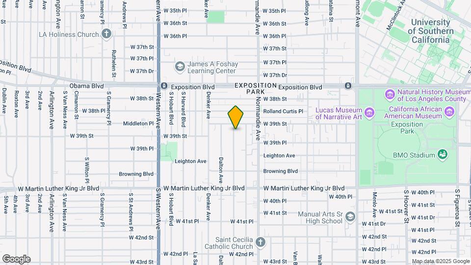 3910 Halldale Ave Map and Location Details