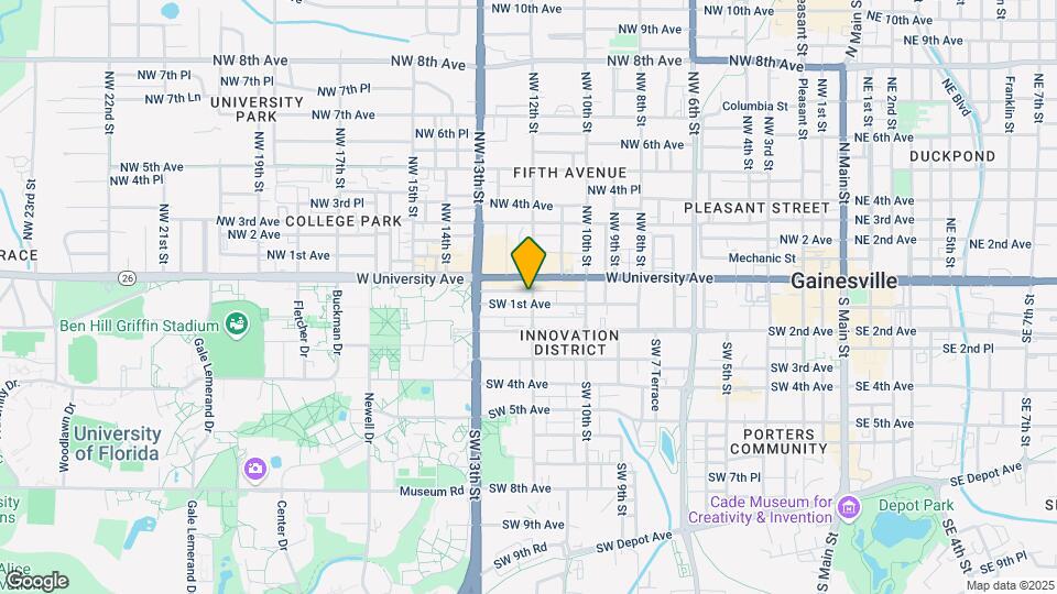 1202 SW 1st Ave Map and Location Details