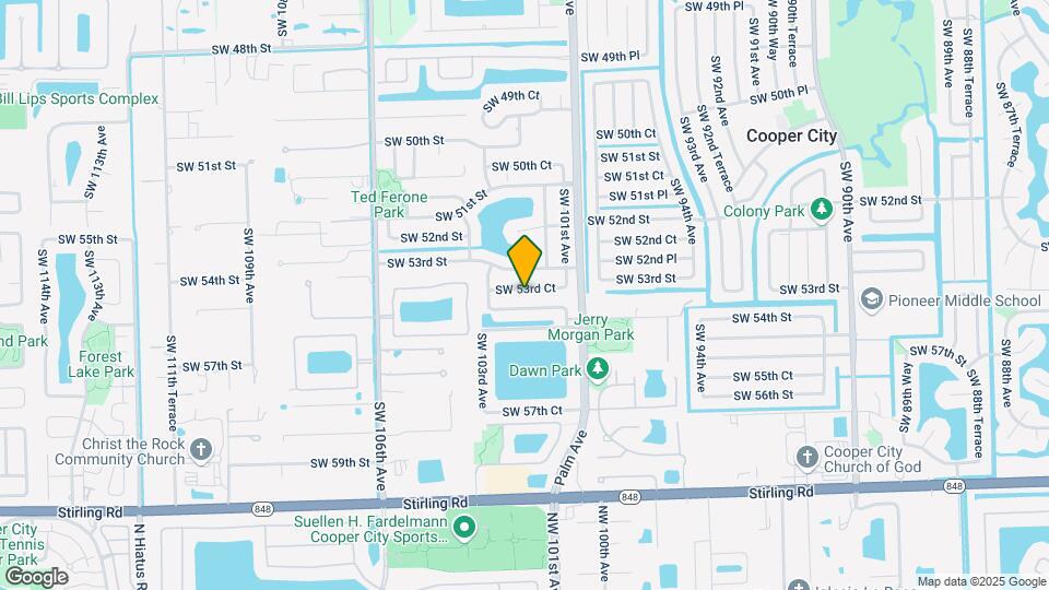 10188 SW 53rd Ct Map and Location Details
