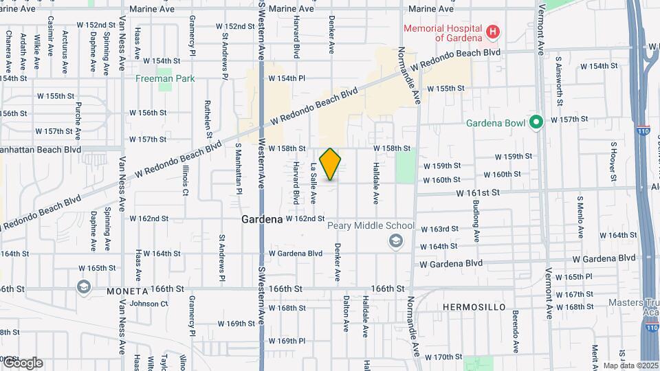 16001 Denker Ave, Unit 11 Map and Location Details
