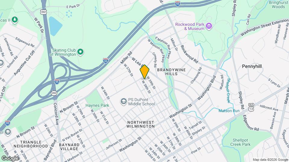 719 W 38th St Map and Location Details