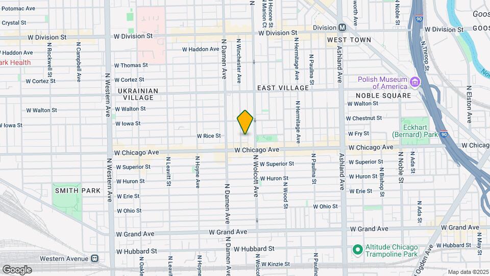 825 N Winchester Ave Map and Location Details