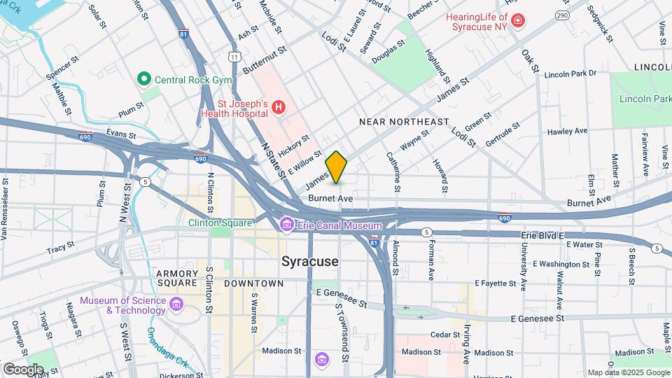 207 N Townsend St Map and Location Details