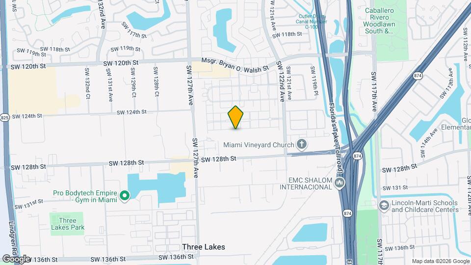 12414 SW 125th Terrace Map and Location Details