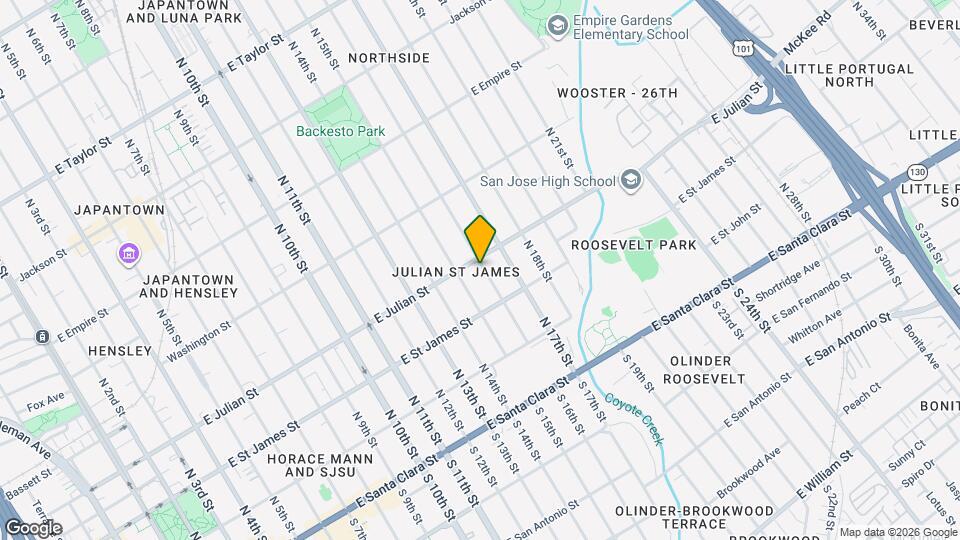 277 N 16th St Map and Location Details