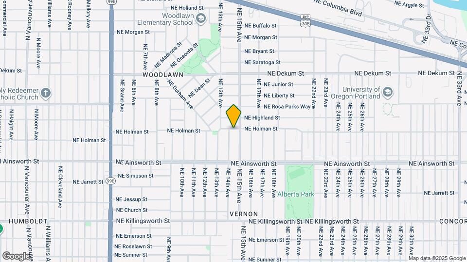 1406 NE Holman St Map and Location Details