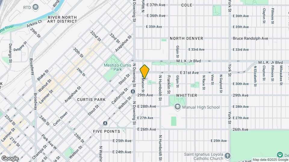 3012 N Marion St Map and Location Details