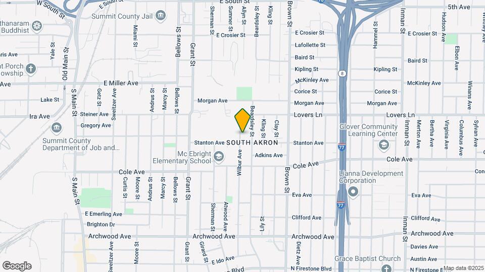1093 Wilbur Ave Map and Location Details