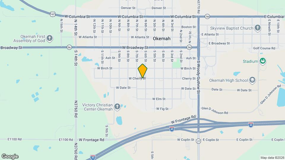 611 W Cherry St Map and Location Details