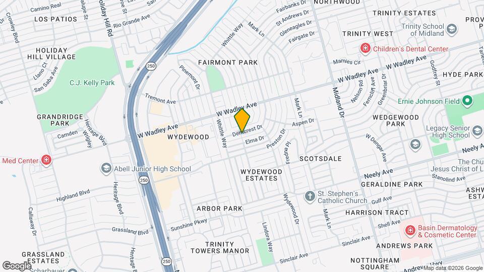 4713 Dentcrest Dr Map and Location Details