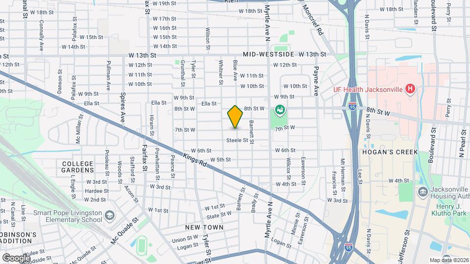 1456 W 7th St Mapa y Detalles de la Ubicación